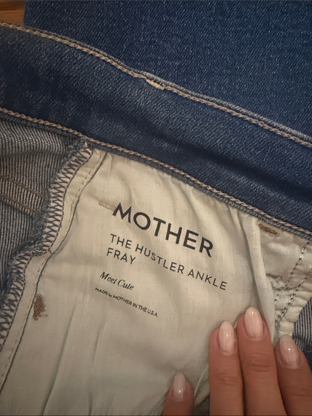 MOTHER Hustler Ankle Fray Meet Cute size 27 - Picture 2 of 5